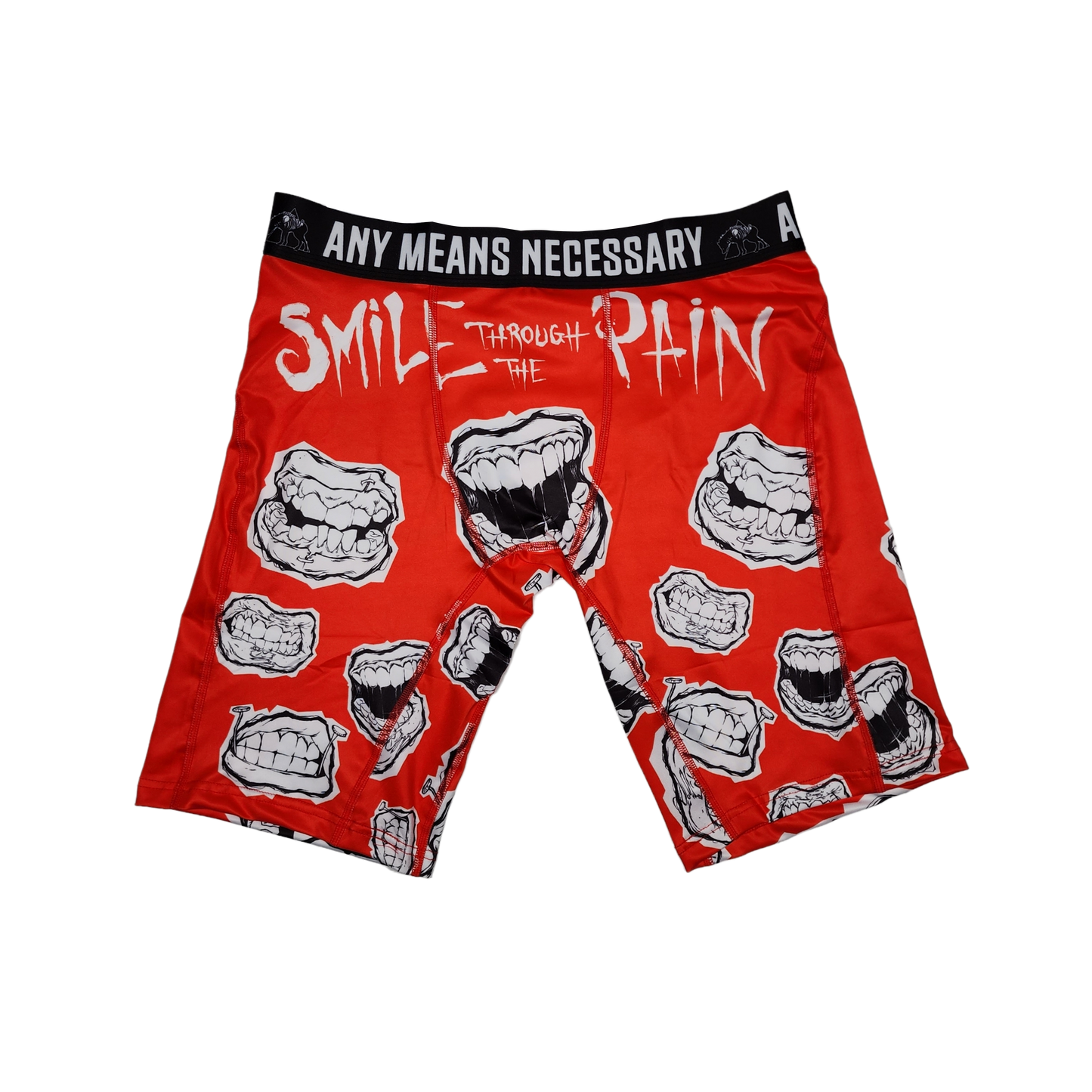 Smile Through The Pain Men's Underwear Red – Any Means Necessary