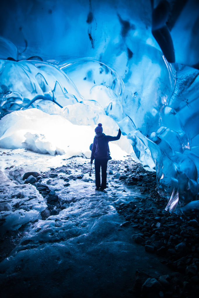 Mendenhall Glacier Ice Caves in Juneau, Alaska. Resolute Boutique & Lifestyle Blog