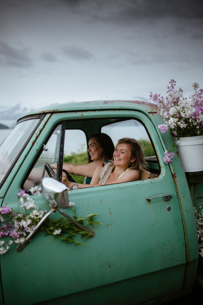 Old trucks in Alaska by Resolute Boutique