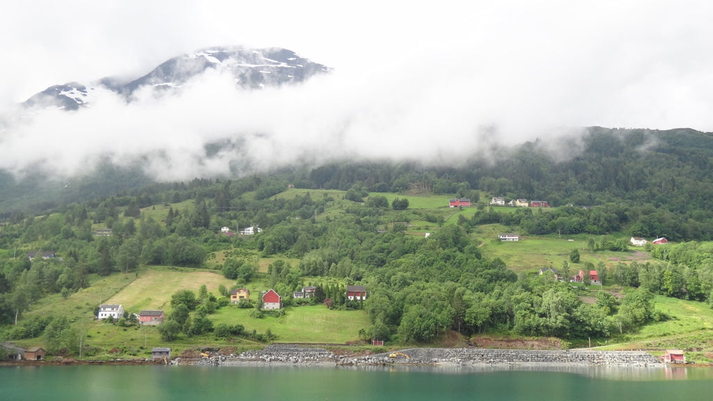 Pulling into Olden, Norway. Cruising up the coast of Norway part 1 for Resolute Boutique