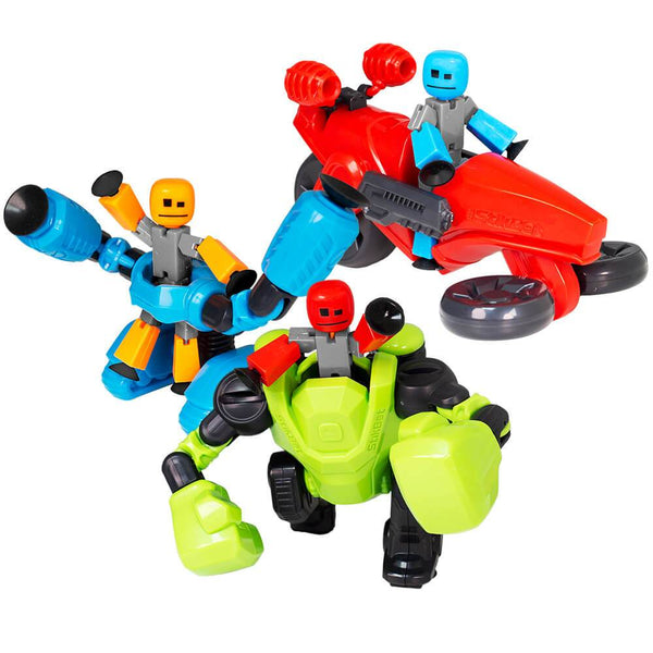 Stikbot Mega Monsters 3 Pack Bundle - Cerberus, Gigantus and Scorch