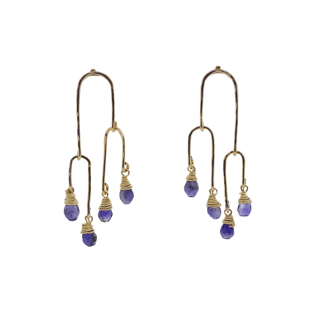 Iolite Mobile Earrings