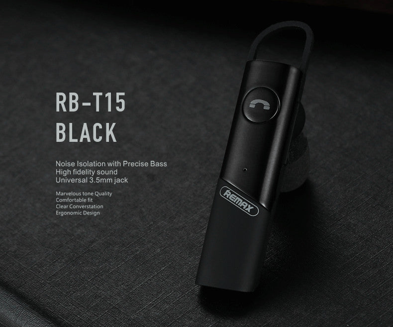 REMAX RB-T15 IN-EAR UNILATERAL SINGLE-SIDED MULTI-DEVICES CONNECTION MICROPHONE BLUETOOTH EARPHONE