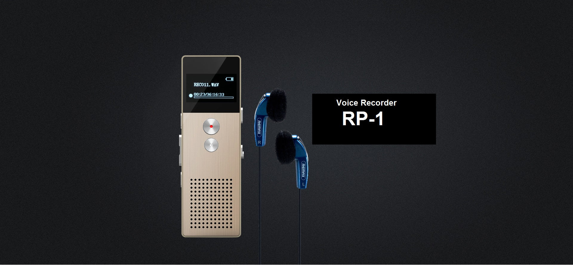 Heiligdom Gemeenten landelijk REMAX Official Store - Voice Recorder RP1