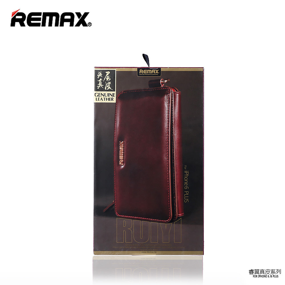 Getalenteerd aantrekkelijk Rekwisieten REMAX Official Store - Wallet Case Genuine leather Wing for iPhone 6/6S/Plus