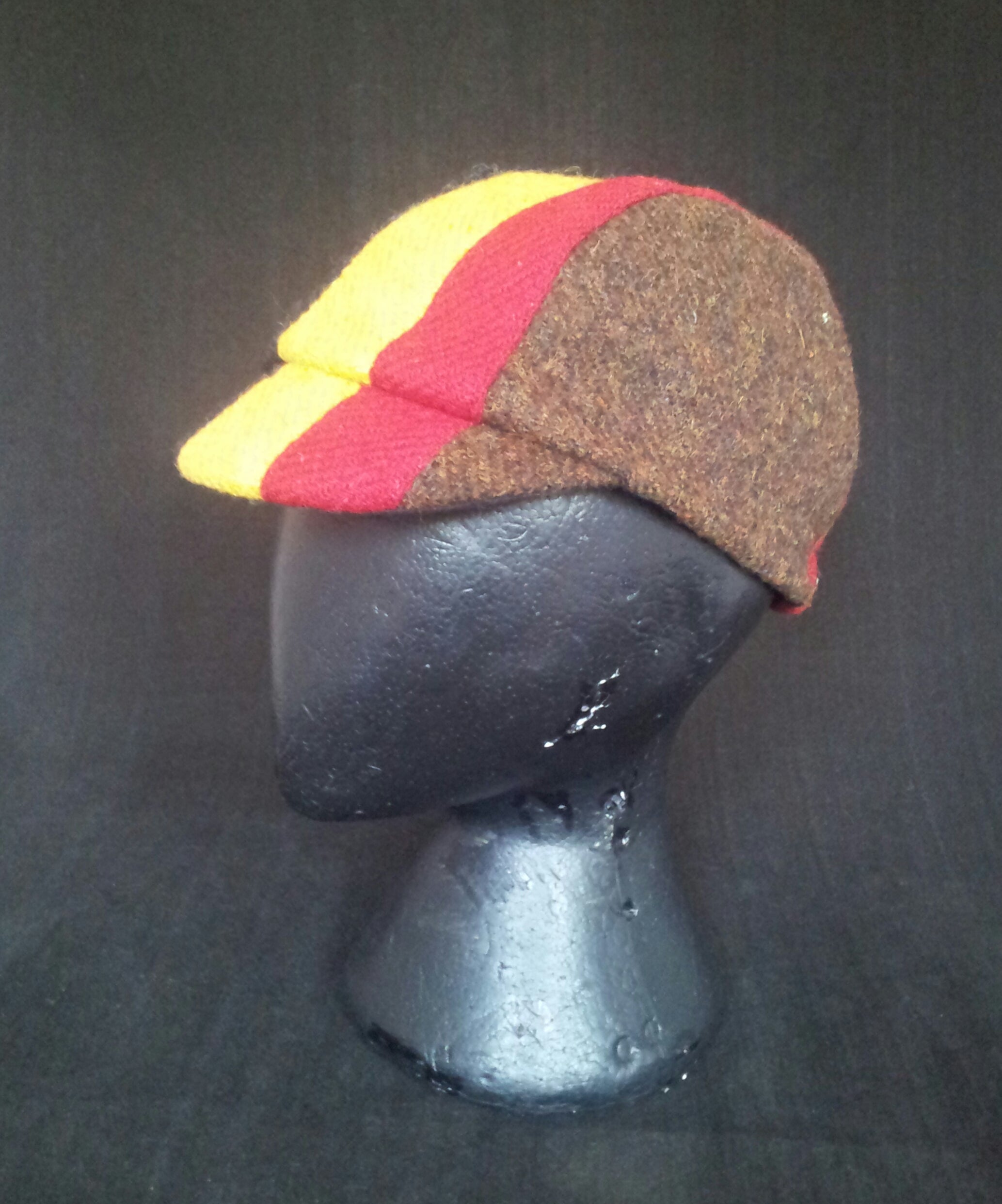 tweed cycling cap