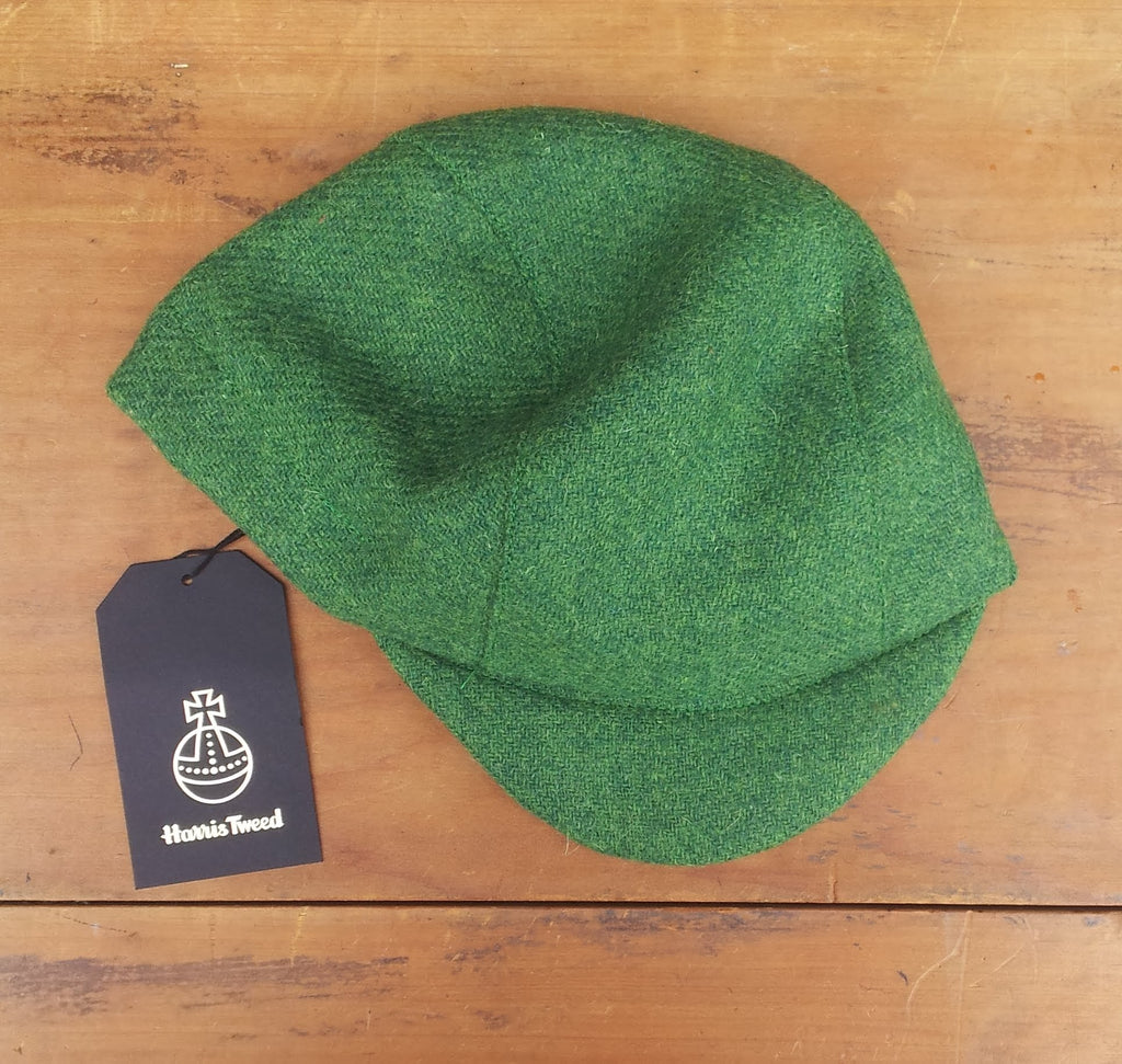 green cycling cap