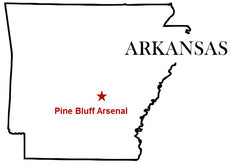 Pine Bluff Arsenal Map Arkansas