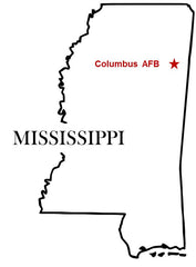 Columbus AFB Air Force Map