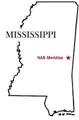 NAS Meridian Map Naval Air Station Mississippi