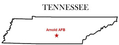 Arnold AFB Map Air Force Tennessee 