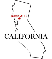 Travis Air Force Base (AFB) Map