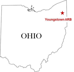 Youngstown Air Reserve Base ARB Map Ohio