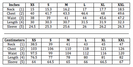 Size Chart – Kurt River