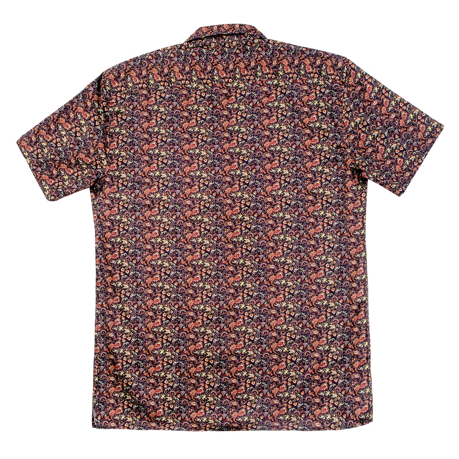 Brown Paisley Short Sleeve Shirt – Kurt River