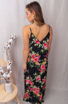A Promise To You Black Floral Print Maxi Dress 2