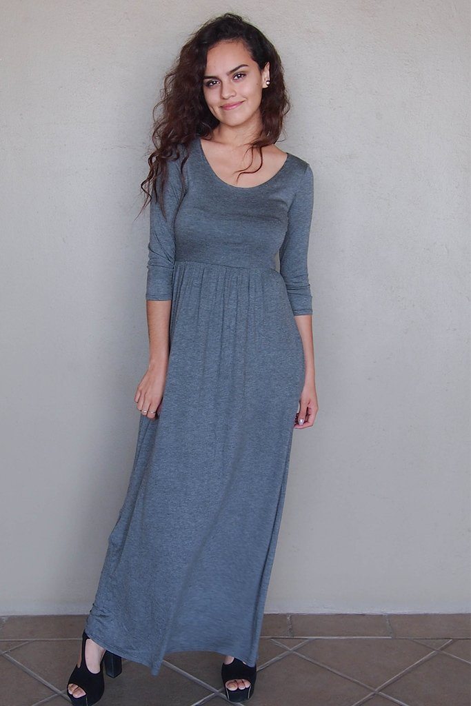 cute long sleeve maxi dresses