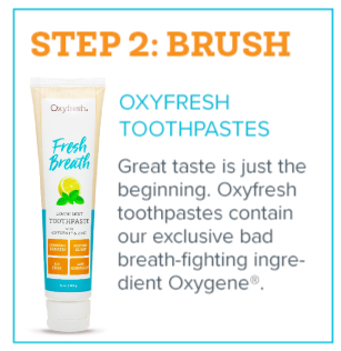 Fresh Breath in 3 Steps - Step 2 - Brush