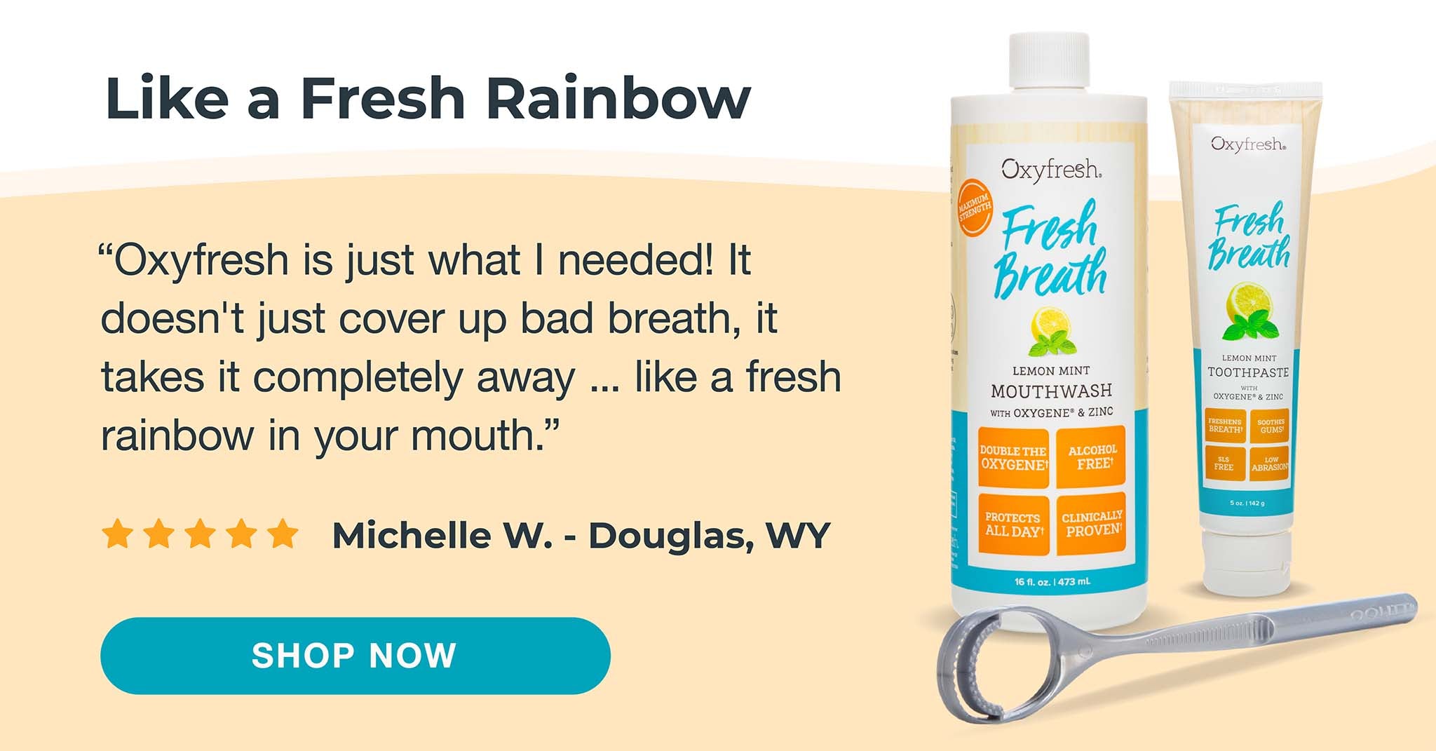 oxyfresh lemon mint products