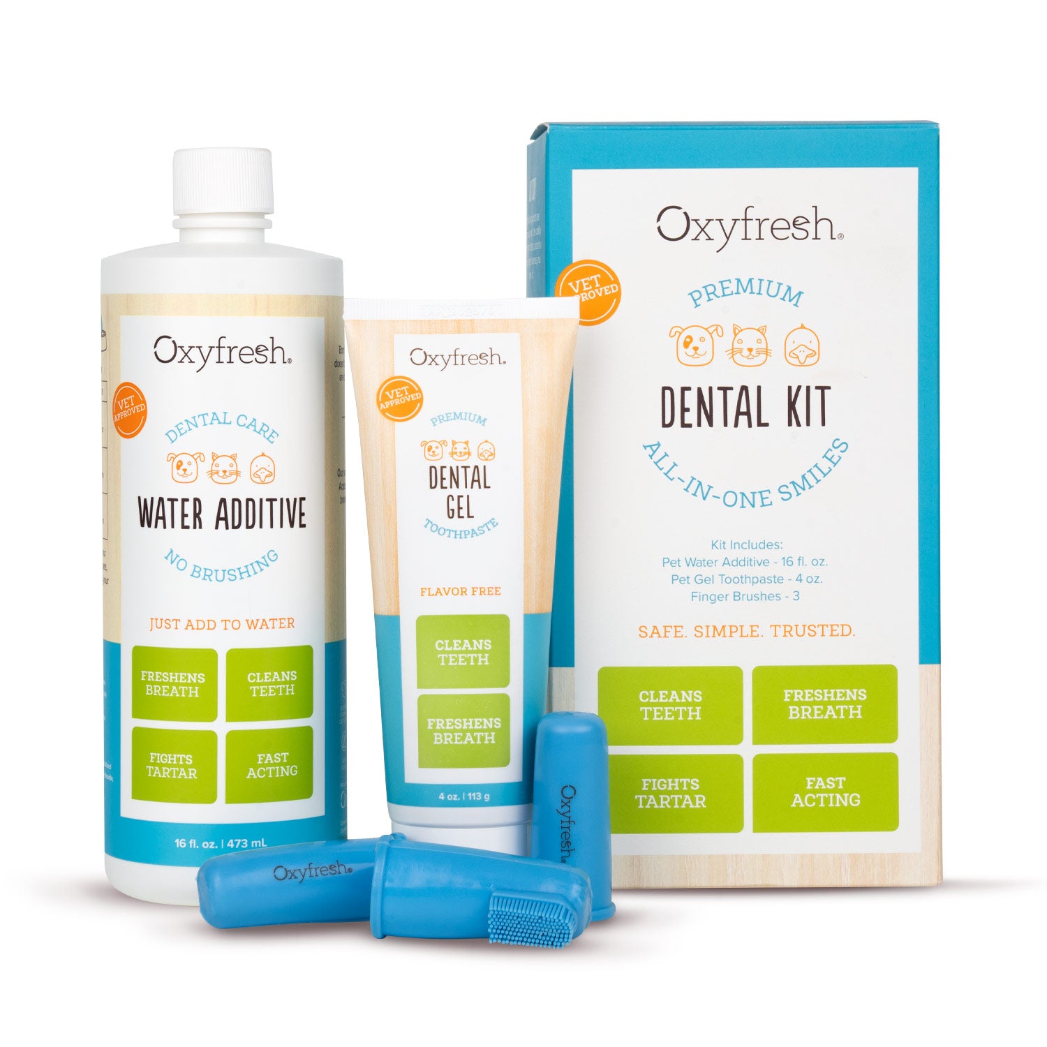 oxyfresh full sized pet dental kit 