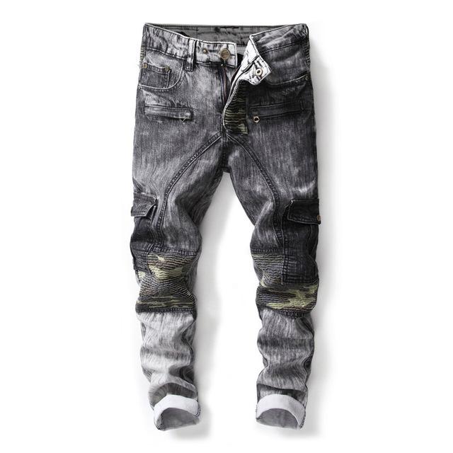 washed denim jeans mens