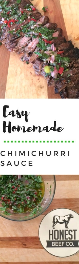 Honest Beef Chimichurri Sauce