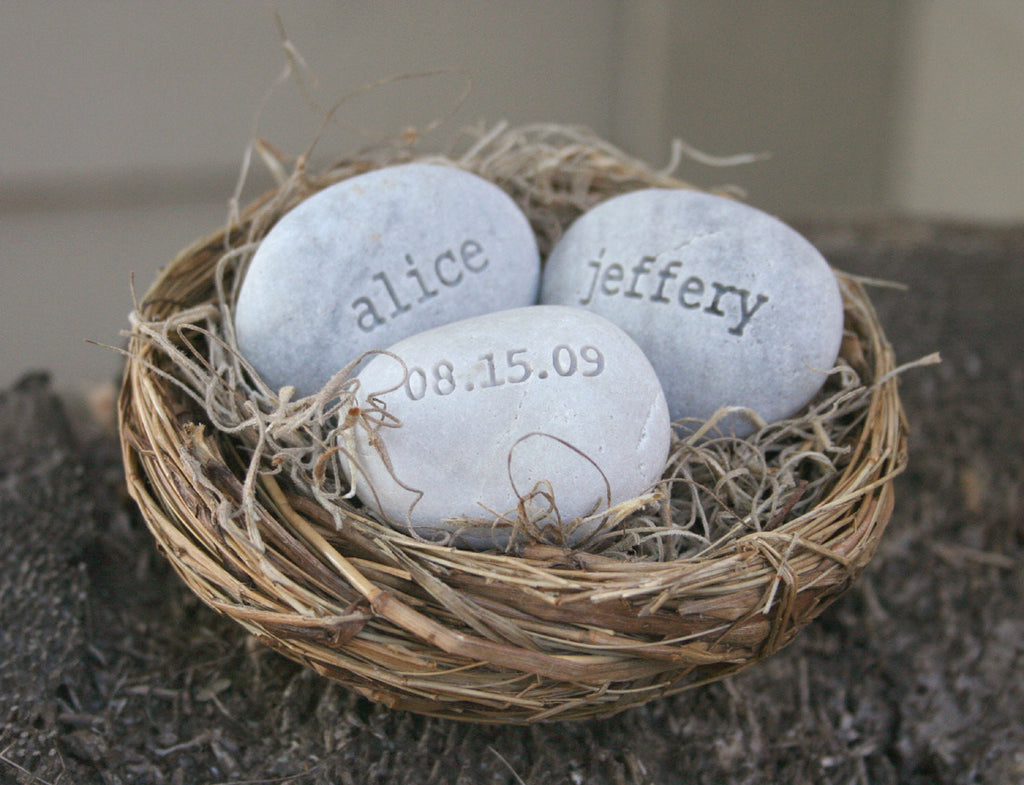 Personalized wedding gift for couple - Love Nest- engraved ...