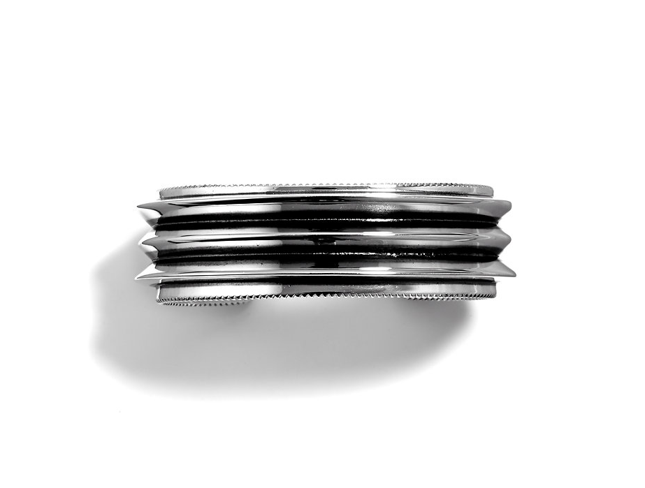 Triple Blade Wire Coin Edge Cuff バングル - www.top4all.pl