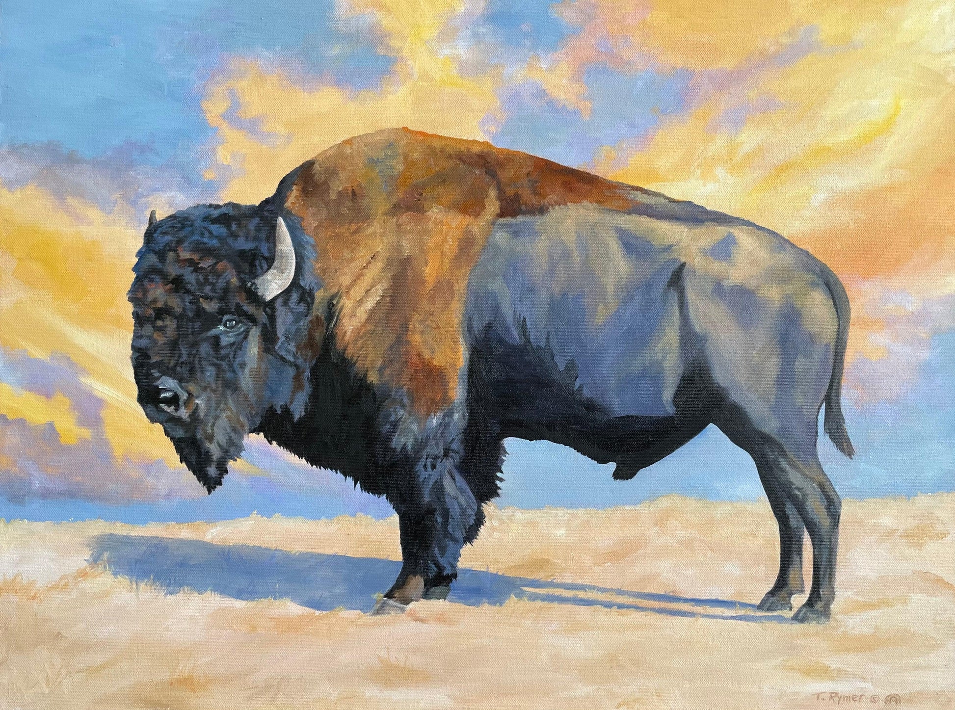 He Stood By Black Mesa-Painting-Tamara Rymer-Sorrel Sky Gallery