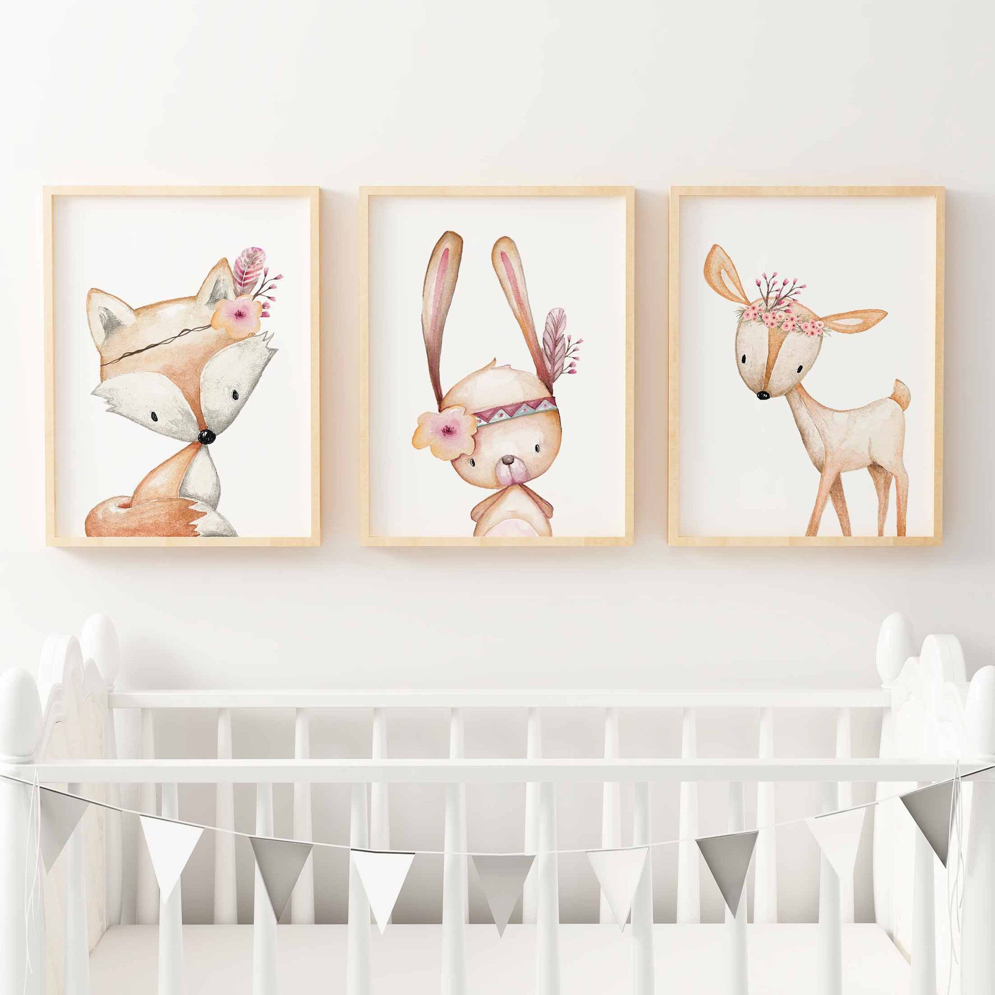 Baby Girls  Nursery  Prints Bedroom Wall  Art  Decor  online 