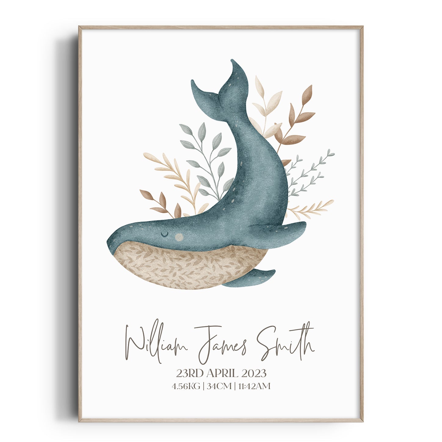 Whale hot sale nursery art