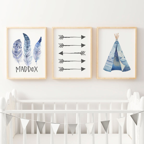  Boys  Boho Wall  Art  Nursery Bedroom Prints The Kids 