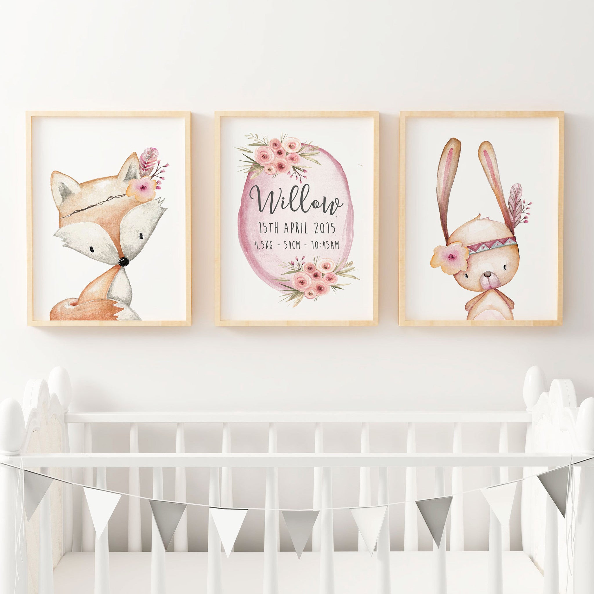 floral nursery decor