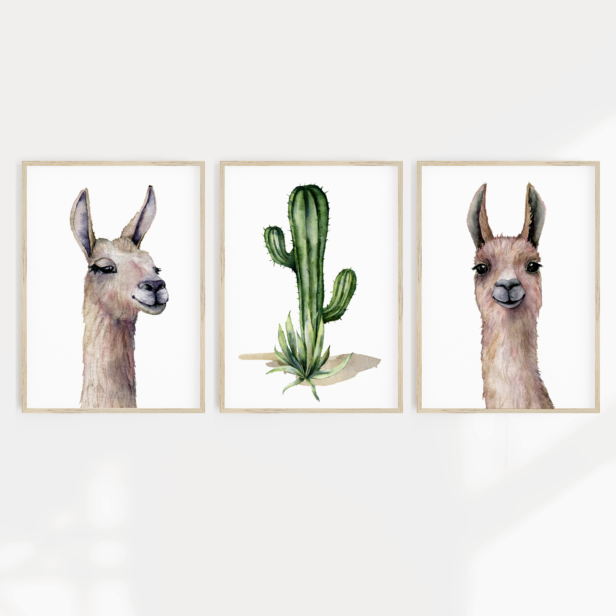 Llama Nursery Prints | Alpaca Nursery Wall Art | Southwestern Nursery