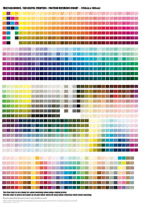Free Resource Digital Printing Colour Chart 150cm X 100cm The