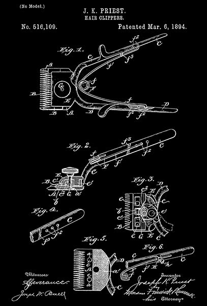 hair clippers drawing