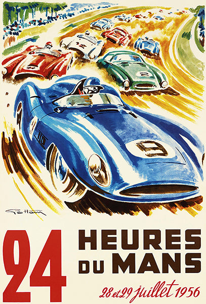 1956 24 Hours of Le Mans Race - Promotional Advertising ...