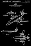 1961 - Lockheed 1329 "JetStar" Airplane - C. L. Johnson - Patent Art Poster