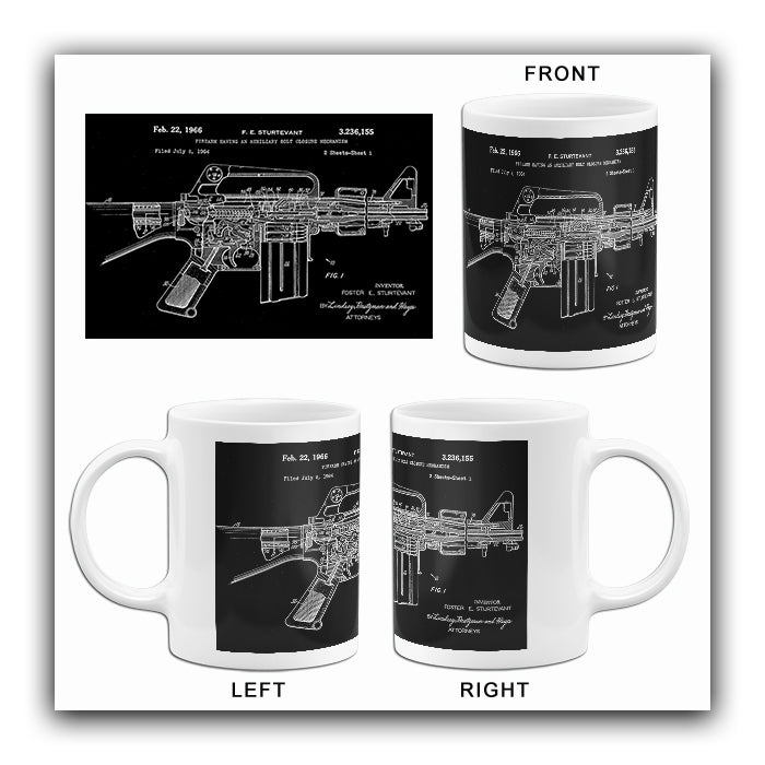 Anatomy Of A Bullet Gun Owner Rifle Pistol #1 Coffee Mug by Mister