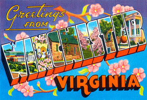 Greetings From Winchester, Virginia - 1930's - Vintage Postcard Mug