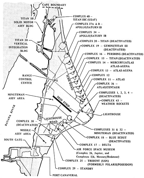 nasa launch pad map