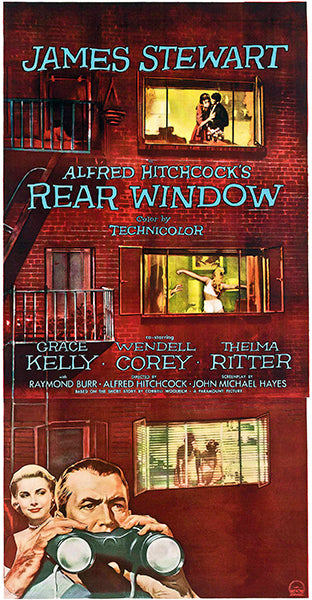 Rear Window'', with James Stewart and Grace Kelly, 1954 Poster by