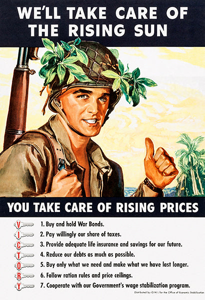 Rising Sun Rising Prices 1944 World War Ii Propaganda