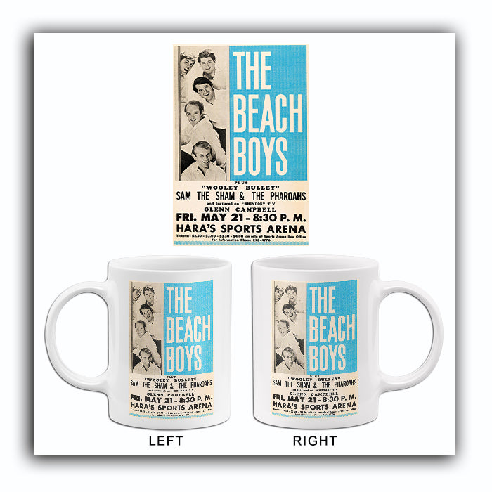 Pretty Blue Coffee Cups Poster