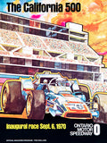 The California 500 - Ontario Motor Speedway - 1970 - Program Cover Poster