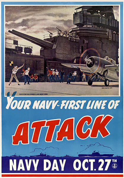 day vintage navy poster