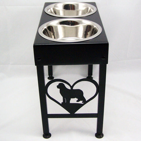 metal dog feeder