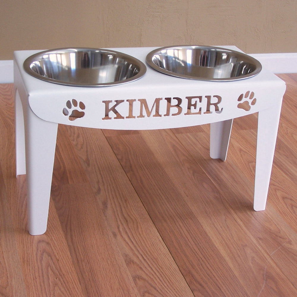 large breed dog bowl stand