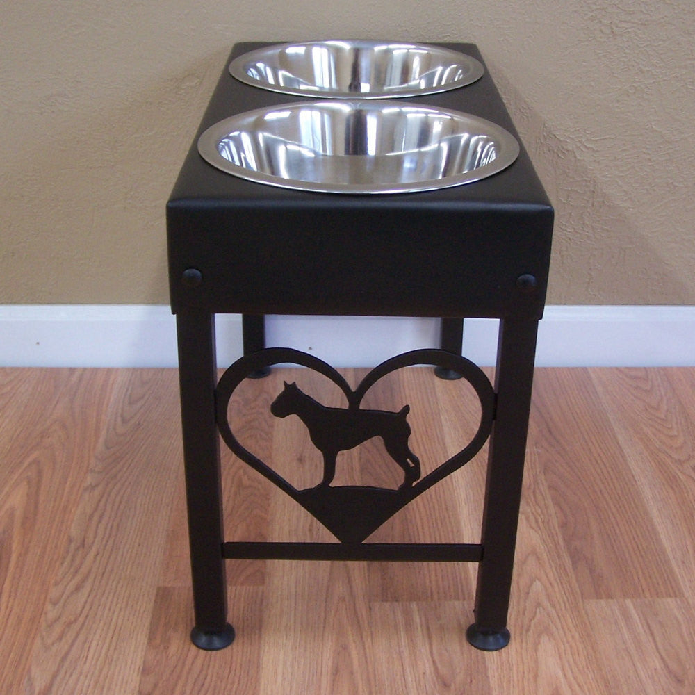 metal dog feeder