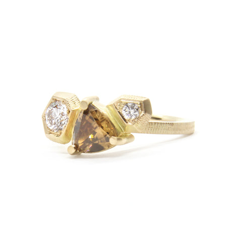 zircon and diamond ring